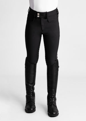 Maximilian Young Rider Reflection Breeches Black