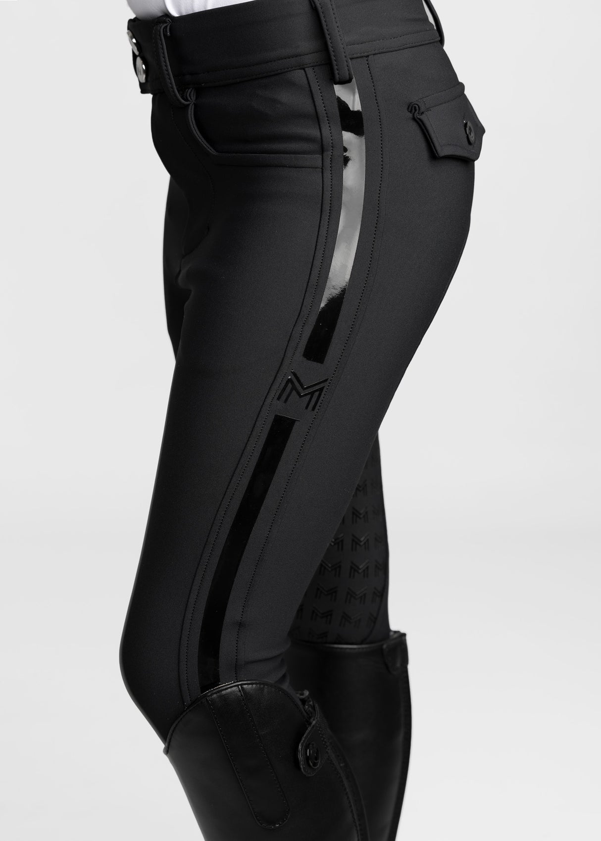 Maximilian Young Rider Reflection Breeches Black