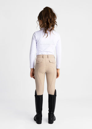 Maximilian Young Rider Reflection Breeches Beige