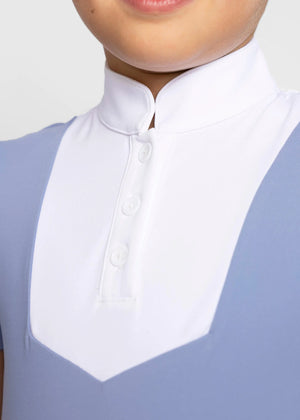 Maximilian Young Rider Sienna Short Sleeve Show Shirt Iris Blue