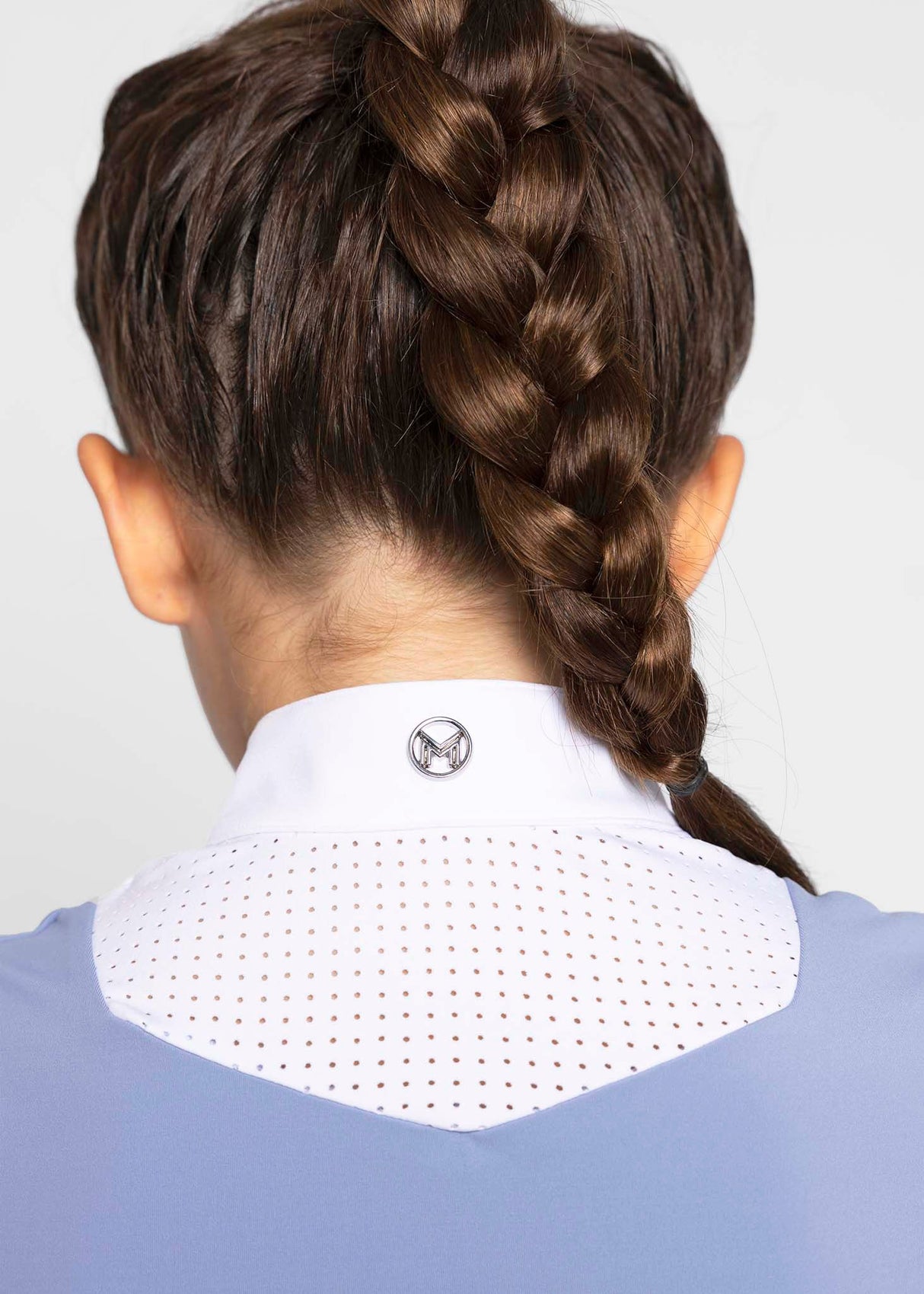 Maximilian Young Rider Sienna Short Sleeve Show Shirt Iris Blue