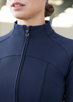 Maximilian Contour Fleeced Jacket Navy