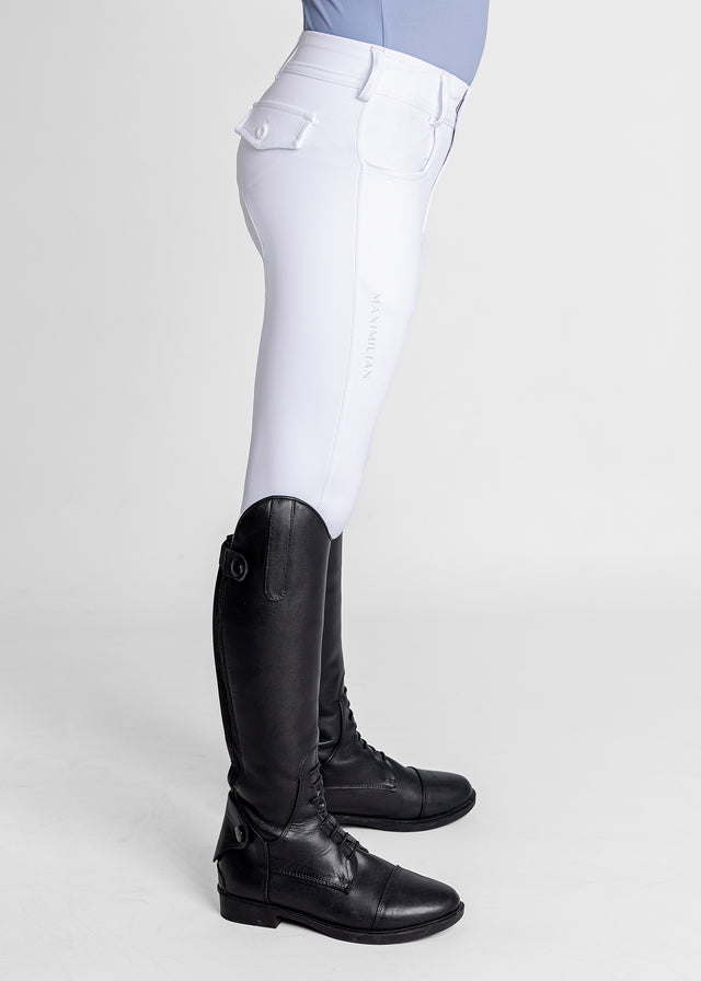 Maximilian Young Rider Reflection Breeches White
