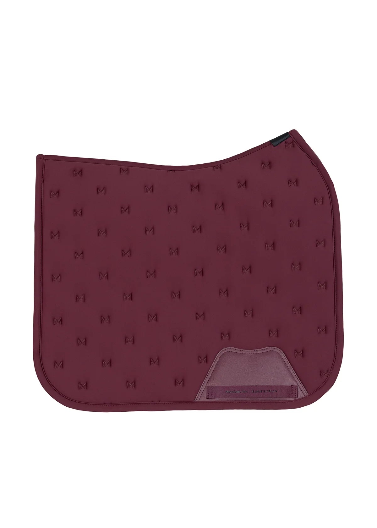 Maximilian Stamp Dressage Saddle Pad Burgundy