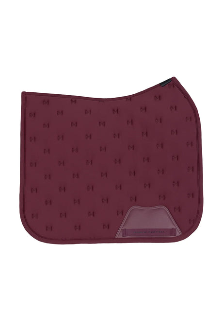 Maximilian Stamp Dressage Saddle Pad Burgundy