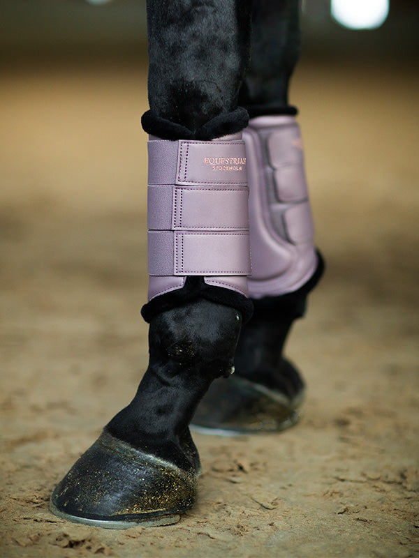 Equestrian Stockholm Fleece Brushing Boots Anemone