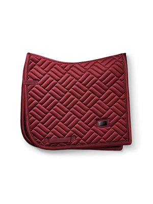 Equestrian Stockholm Dressage Saddle Pad Modern Bordeaux
