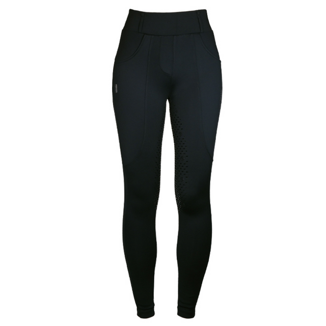 Equestrian Stockholm Compression Dressage Breeches All Black