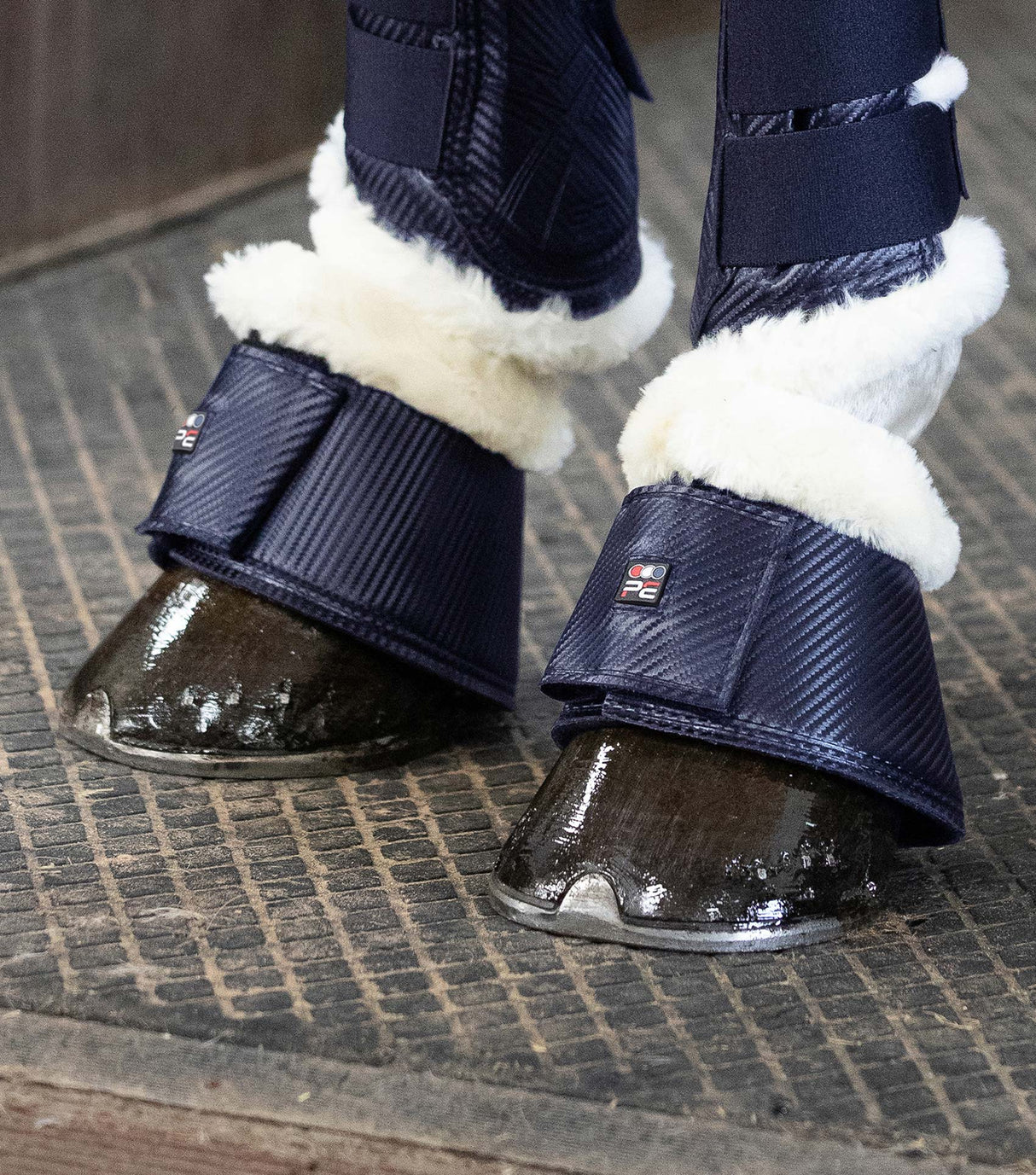 Premier Equine Carbon Tech Techno Wool Over Reach Boots Navy