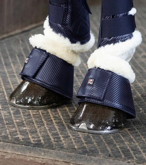 Premier Equine Carbon Tech Techno Wool Over Reach Boots Navy