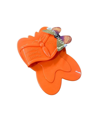 Epona Butterfly Groomer Curry Brush Orange