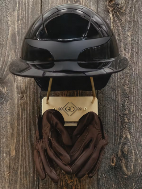 Grooming Deluxe Helmet Holder Gold