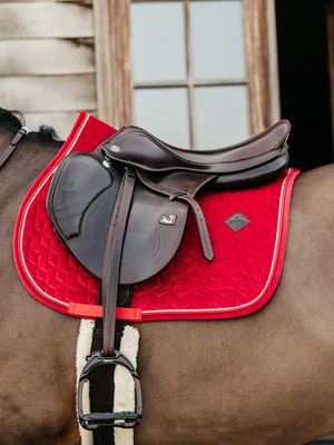 Kentucky Velvet Jump Saddle Pad Red