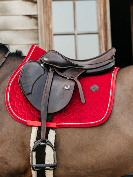Kentucky Velvet Jump Saddle Pad Red