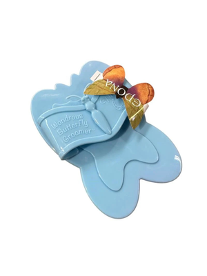 Epona Butterfly Groomer Curry Brush Blue