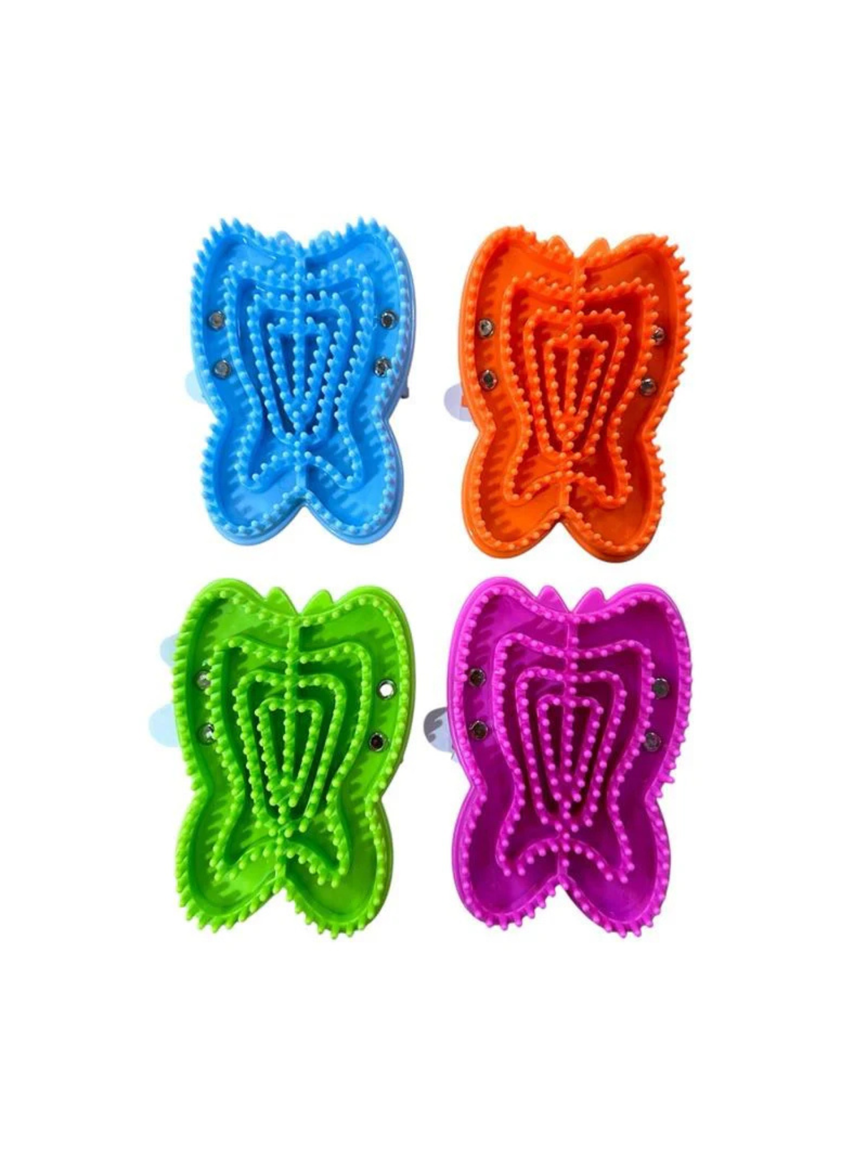 Epona Butterfly Groomer Curry Brush Pink