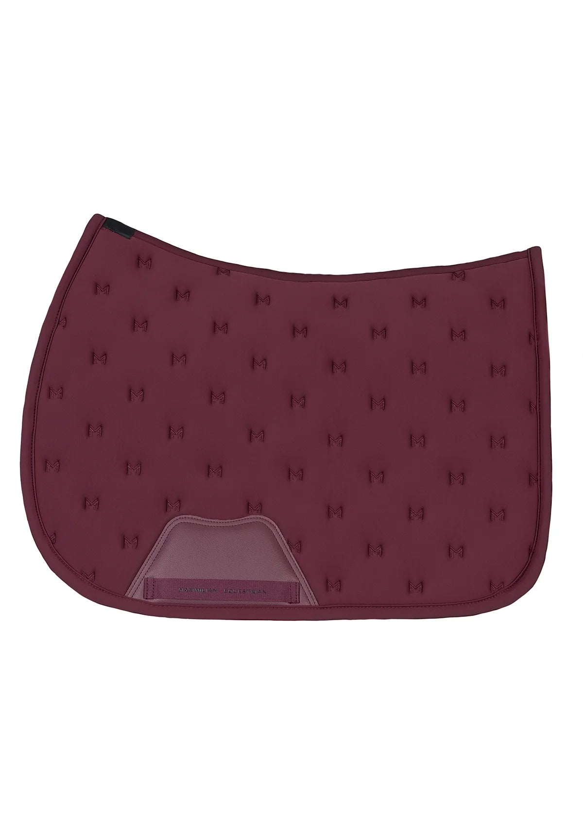 Maximilian Stamp Jump Saddle Pad Burgundy