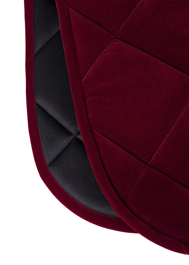 Maximilian Velvet Dressage Saddle Pad Ruby