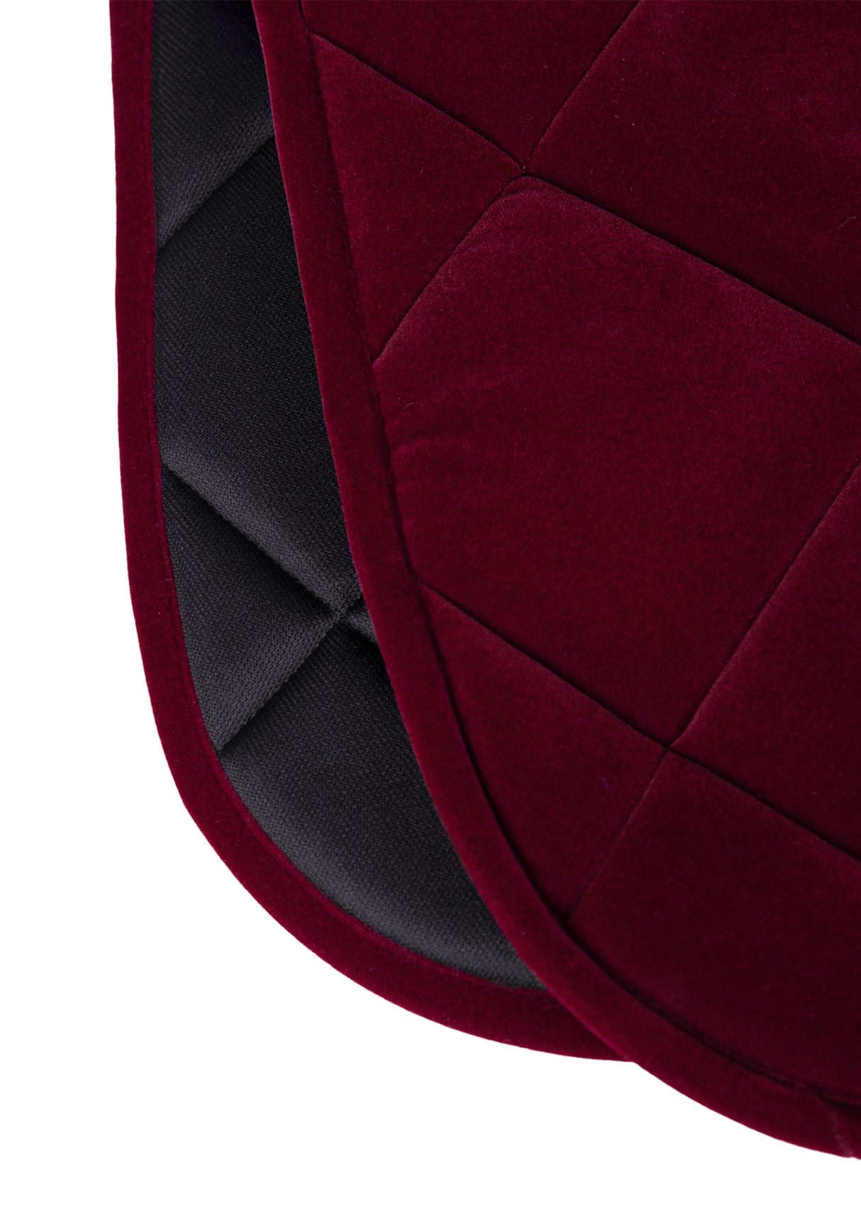 Maximilian Velvet Jump Saddle Pad Ruby