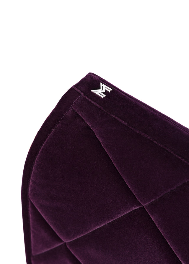 Maximilian Velvet Dressage Saddle Pad Amethyst