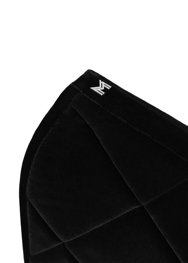 Maximilian Velvet Dressage Saddle Pad Black