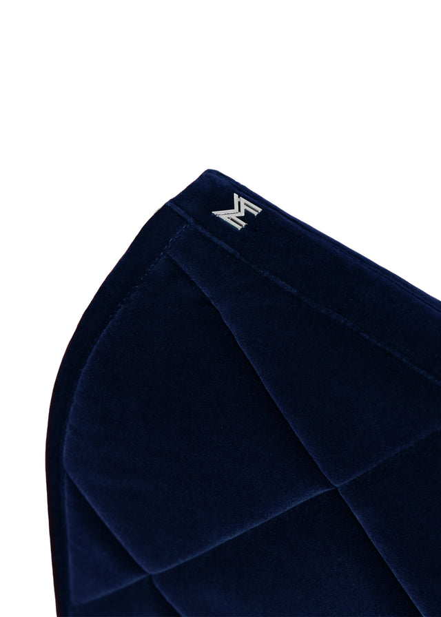 Maximilian Velvet Dressage Saddle Pad Sapphire