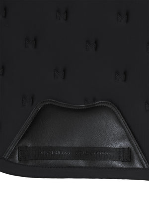 Maximilian Stamp Jump Saddle Pad Black