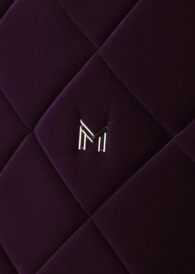 Maximilian Velvet Dressage Saddle Pad Amethyst