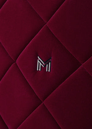 Maximilian Velvet Jump Saddle Pad Ruby