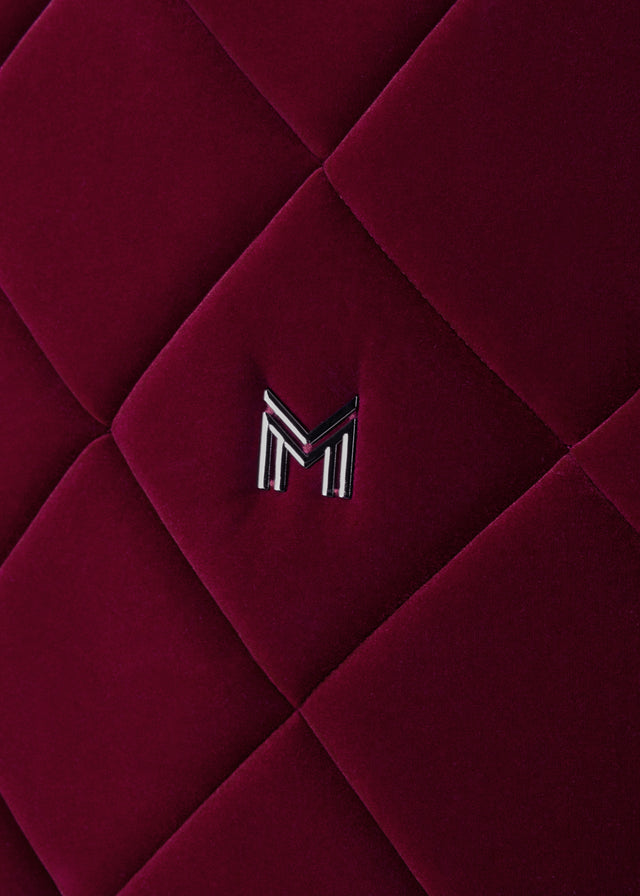 Maximilian Velvet Jump Saddle Pad Ruby