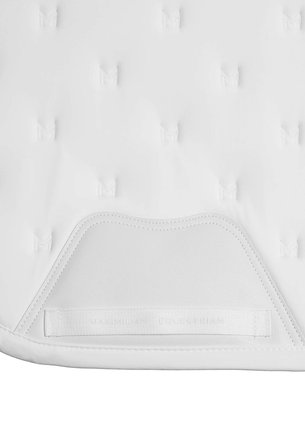 Maximilian Stamp Jump Saddle Pad White