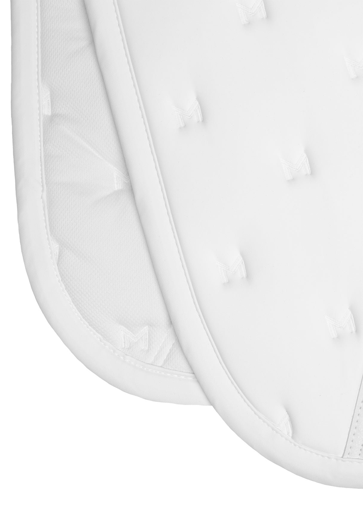Maximilian Stamp Jump Saddle Pad White
