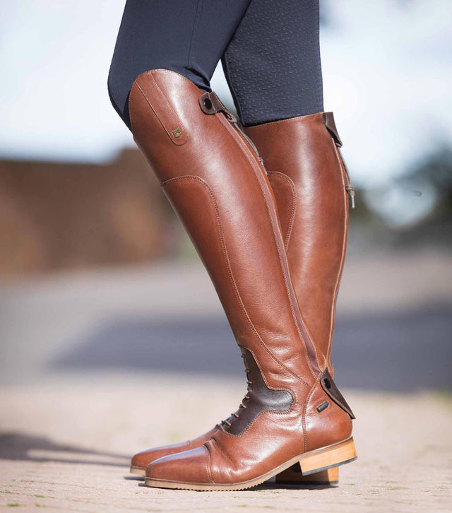 Premier Equine Dellucci Ladies Leather Field Riding Boots Brown