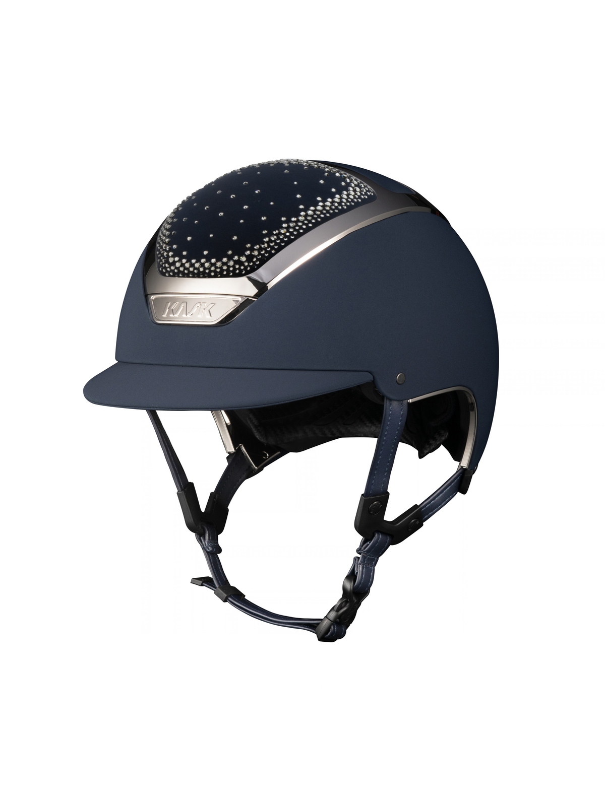 KASK Dogma Chrome In-Out Helmet Navy/Silver/Diamond