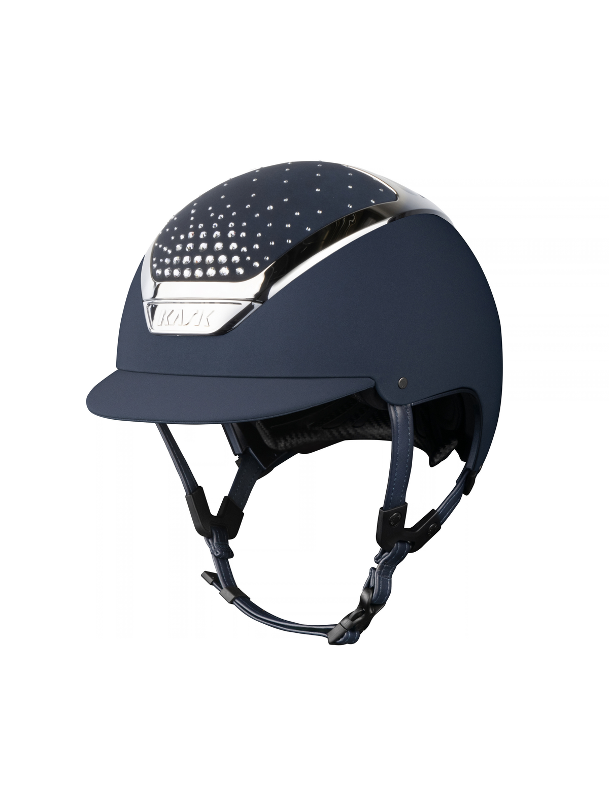 KASK Dogma Chrome Passage Helmet Navy/Silver/Crystal Shade