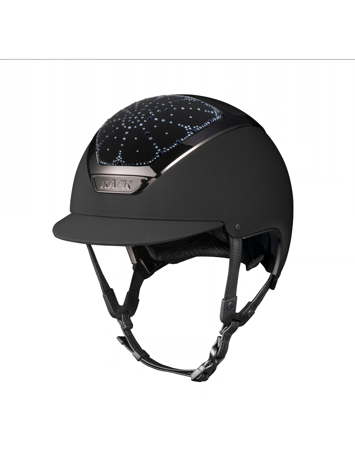 KASK Dogma Chrome Riviera Helmet Black/Blue Montana