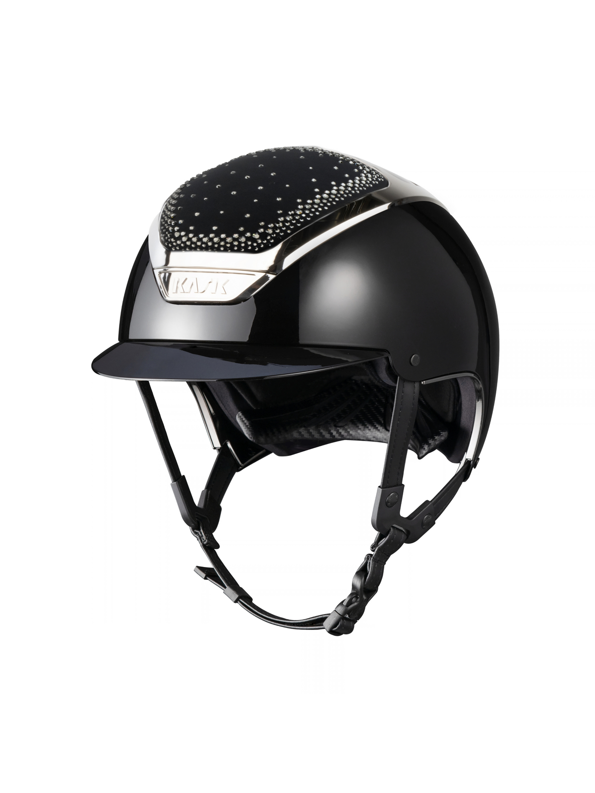 KASK Dogma Pure Shine In-Out Helmet Black/Silver/Diamond