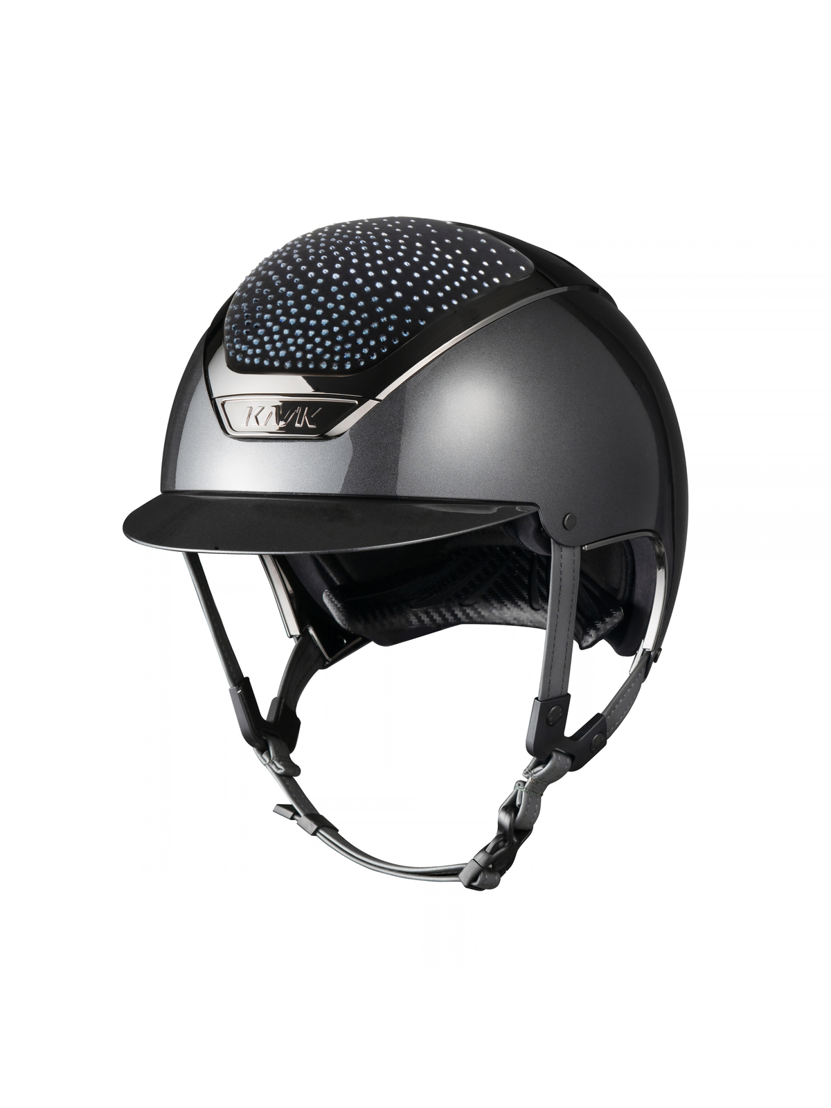 KASK Dogma Pure Shine Waterfence Helmet Anthracite/Blue Montana