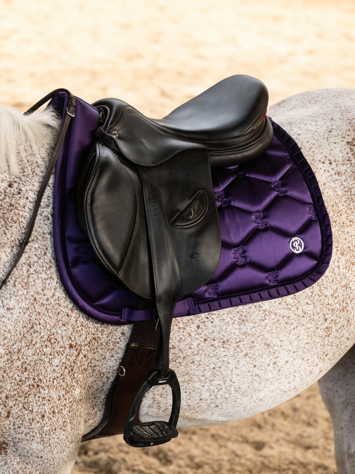 PS of Sweden Ruffle Jump Saddle Pad Eclipse Purple