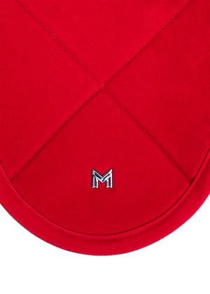 Maximilian Velvet Ear Bonnet Crimson