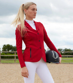 Premier Equine Evinco Ladies Competition Jacket London Red