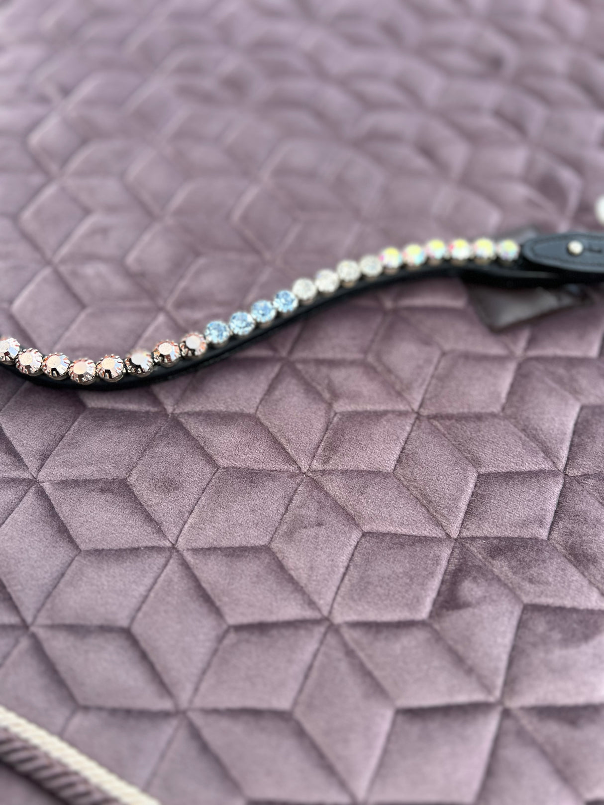 Utzon Equestrian Elegant Browband Quatre Blue