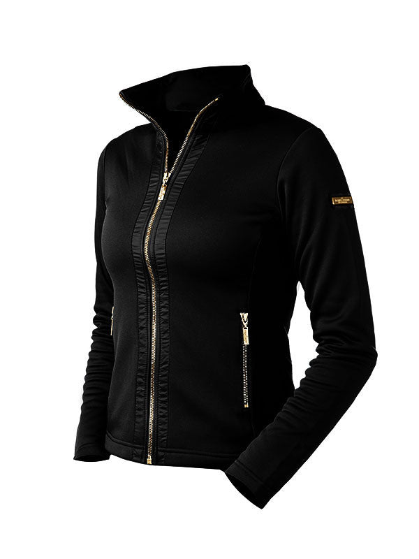 Equestrian Stockholm Fleece Jacket Black Edition Gold
