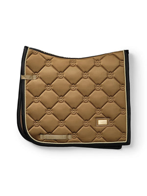 Equestrian Stockholm Dressage Saddle Pad Golden Brass