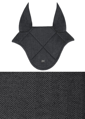 Maximilian Herringbone Ear Bonnet Graphite