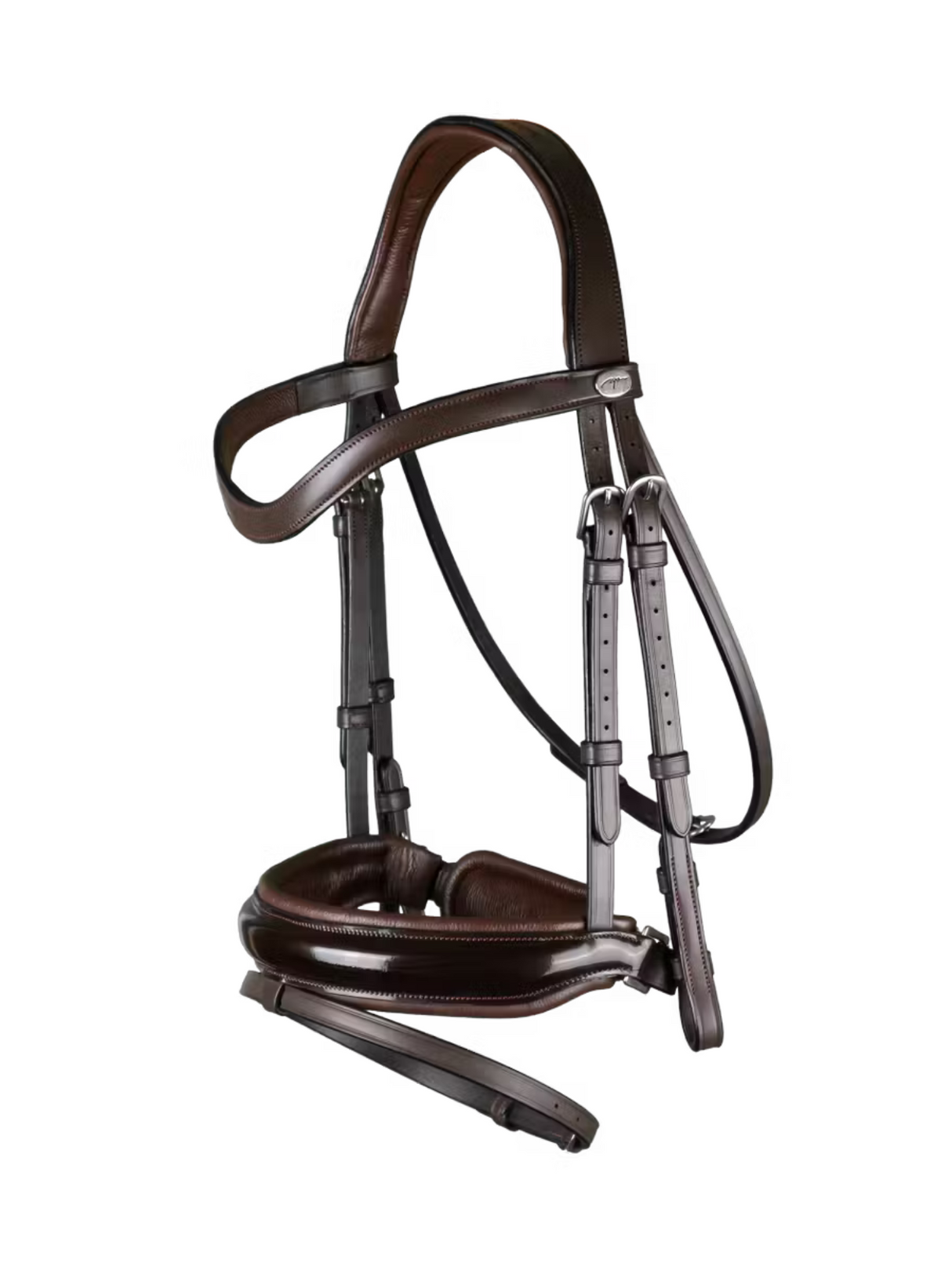 Dy'on Patent Large Crank Noseband Bridle With Flash