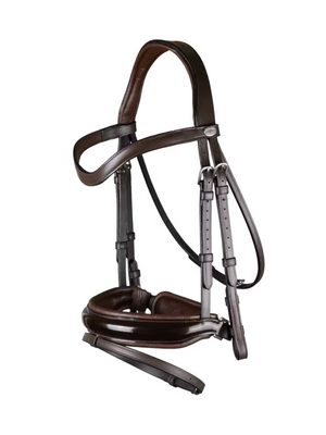 Dy'on Patent Large Crank Noseband Bridle With Flash