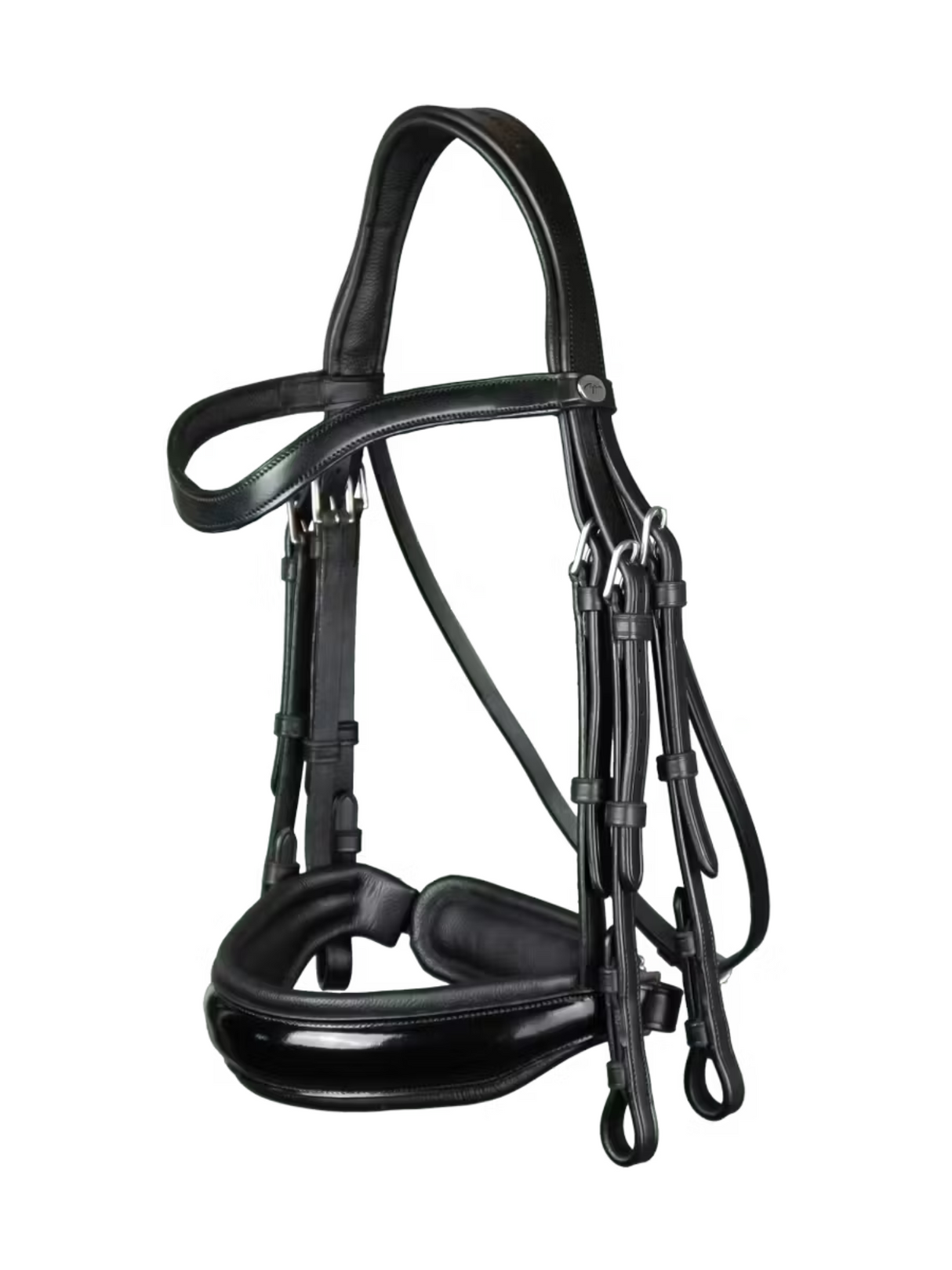 Dy'on Patent Large Crank Noseband Double Bridle