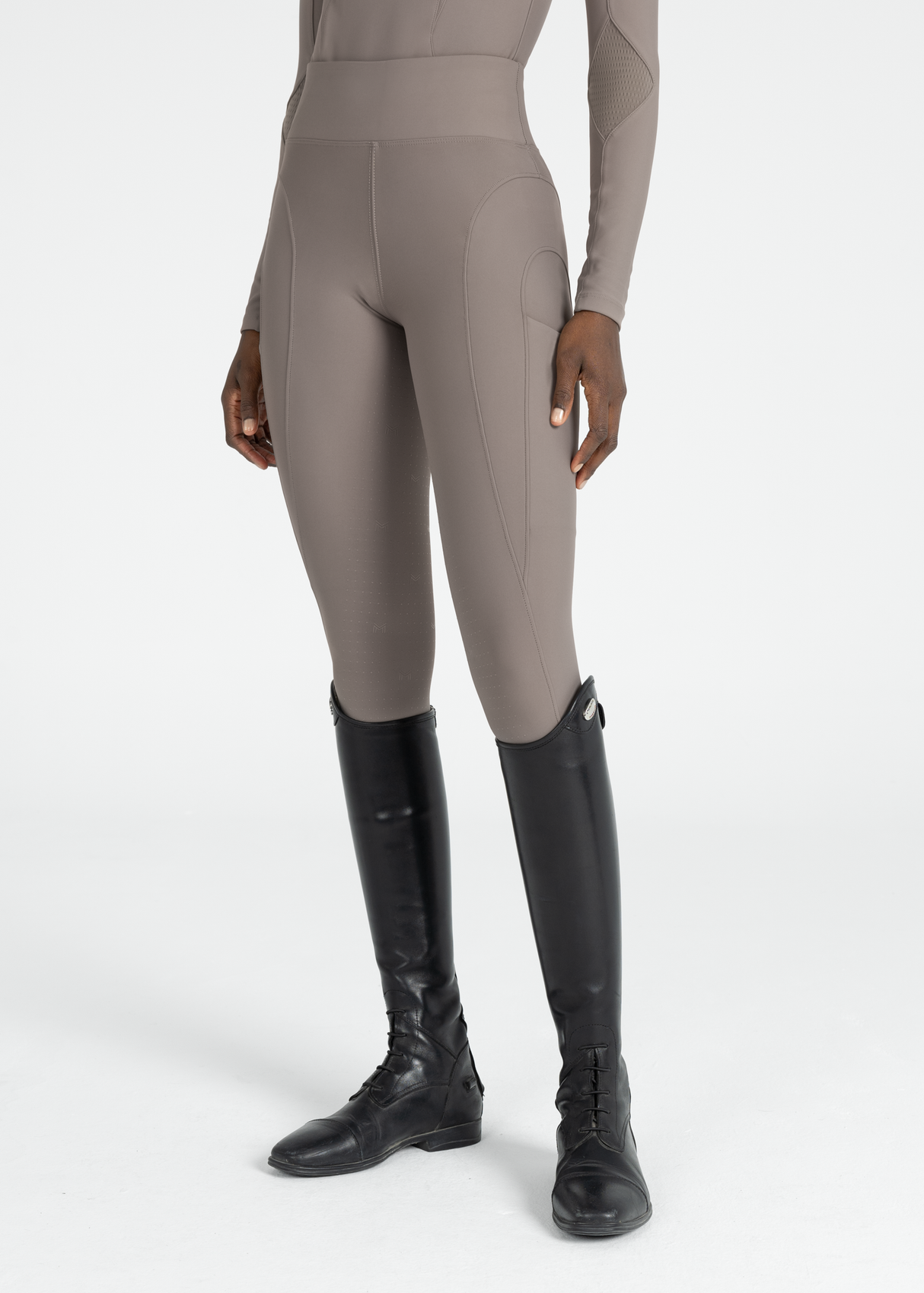 Maximilian Outline Riding Leggings Taupe