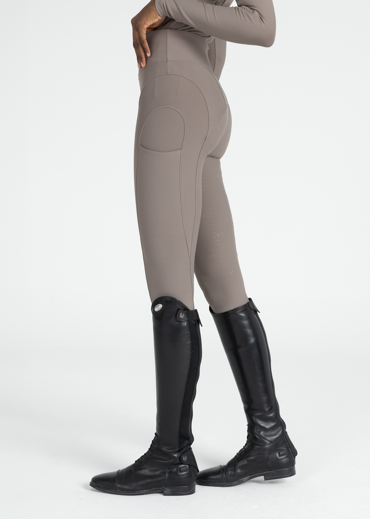 Maximilian Outline Riding Leggings Taupe